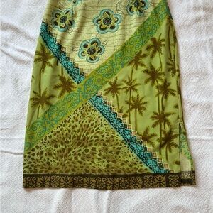 Y2K boho Resort Patchwork Skirt